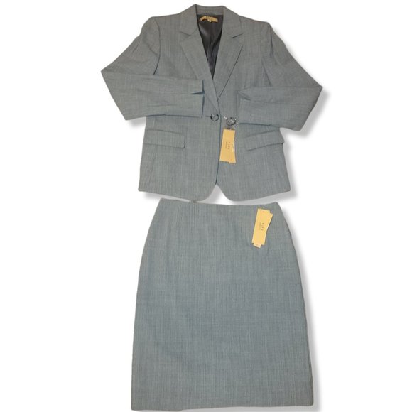 NWT Wool Blazer & Skirt Suit Jacket Size 10 Skirt size 6 - Picture 1 of 16